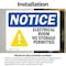 Signmission Electrical Room No Storage Permitted, 7 in W x Rectangle, Vinyl Decal OS-2PACK-NS-D-57-L-15567 - alternate 3